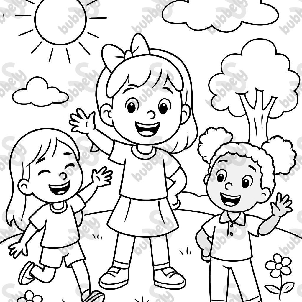 A girl named Ellie with her 2 friends, Ellie and Cora. A girl named Ellie with her 2 friends, Ellie and Cora.