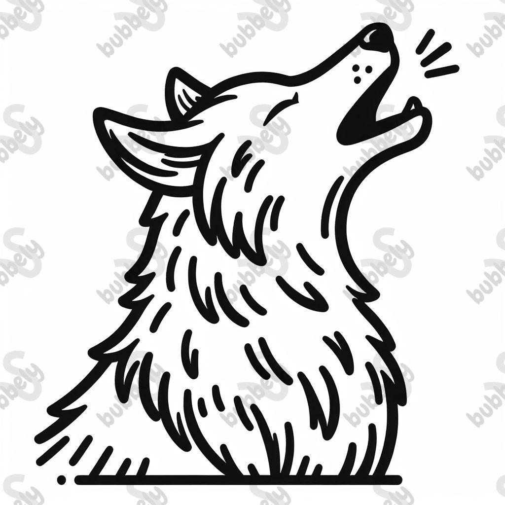 Lobo aullando Lobo aullando