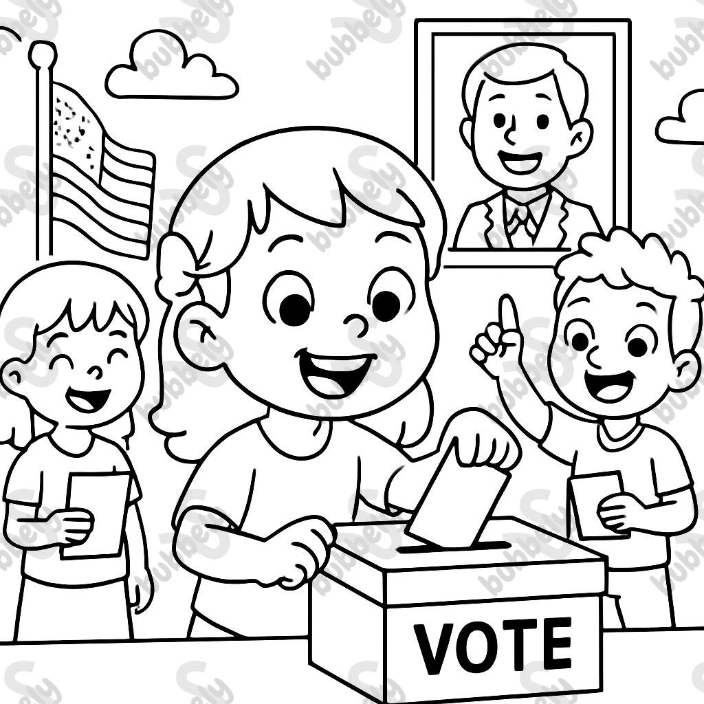Niños pequeños votando para escoger a su presidente. Niños pequeños votando para escoger a su presidente.