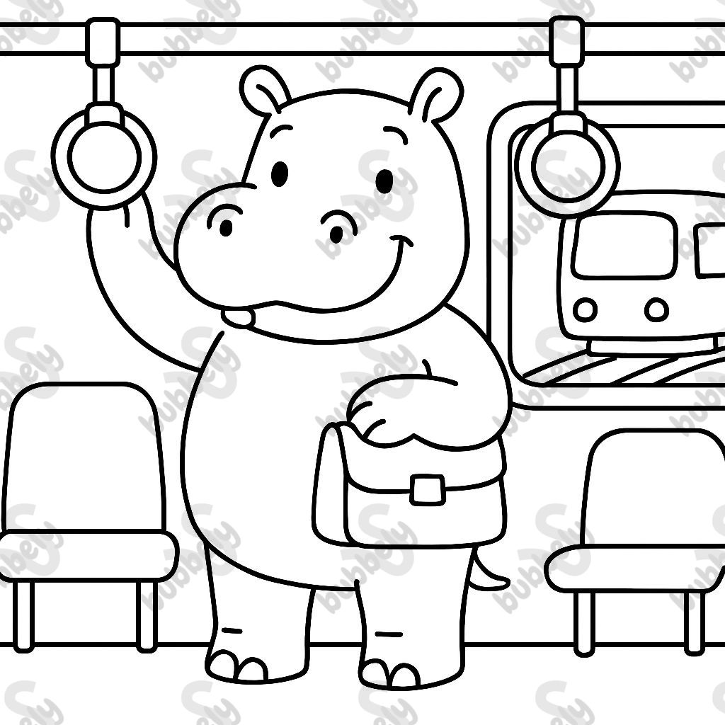 un hippopotame dans le métro un hippopotame dans le métro