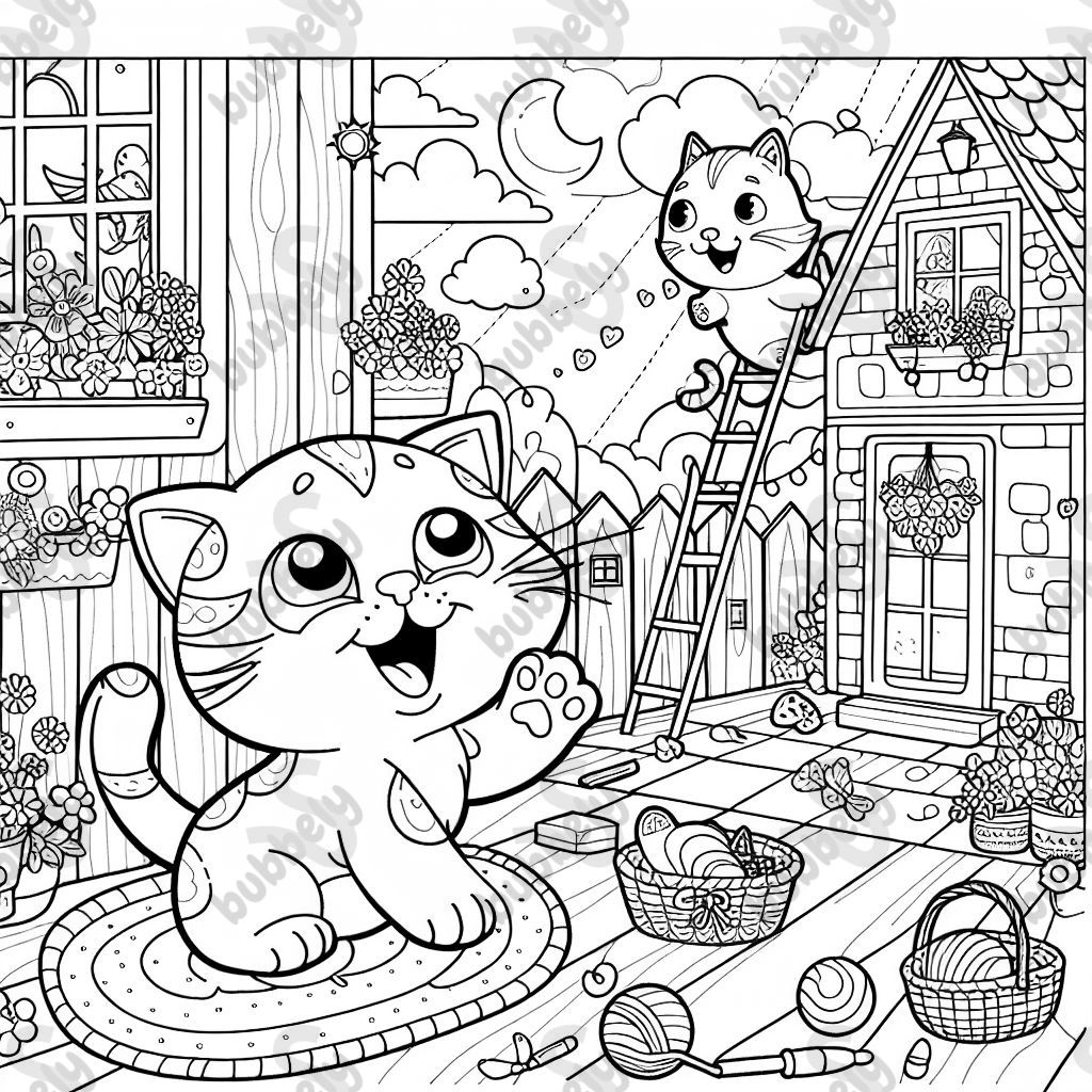 Un chat heureux Un chat heureux