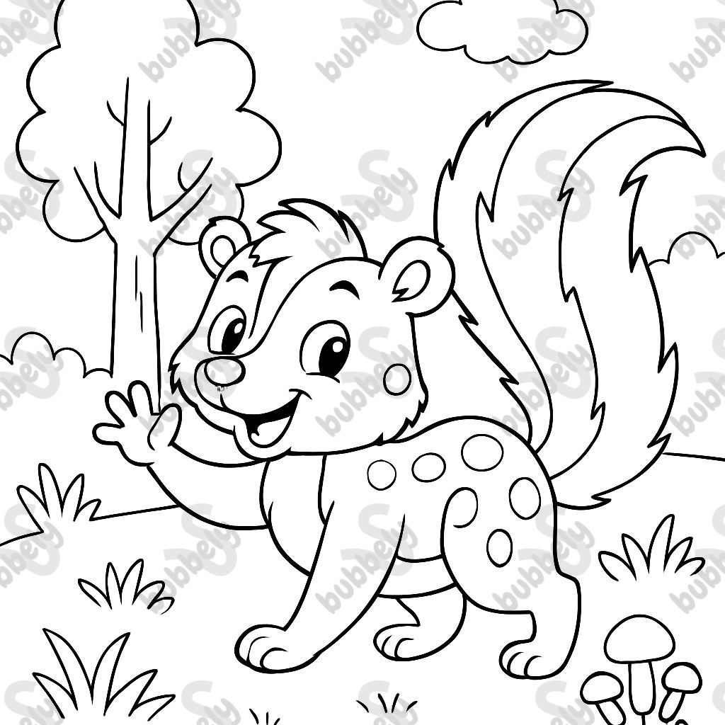 Una mofeta manchada Una mofeta manchada