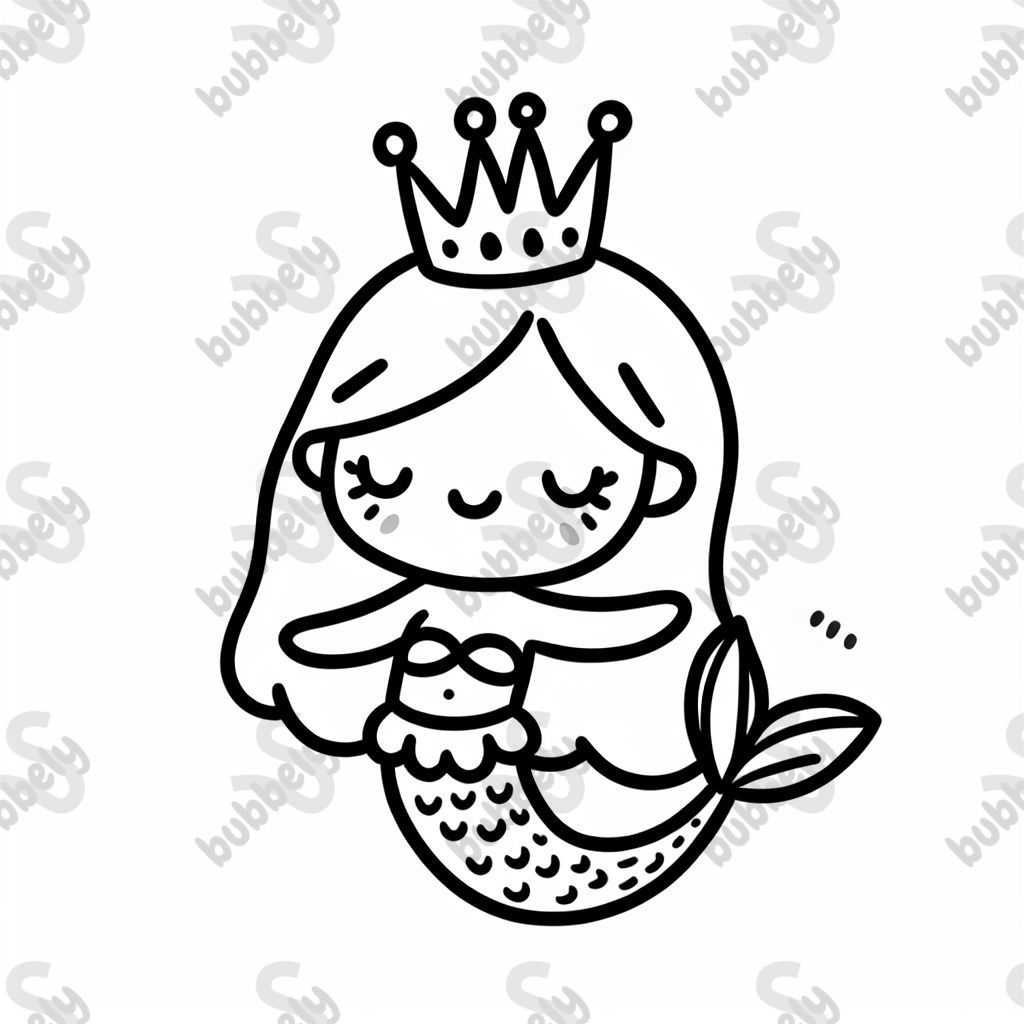 a mermaid with a crown a mermaid with a crown