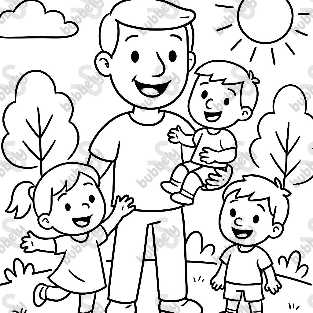 Einen Mann, der drei Kinder hat Einen Mann, der drei Kinder hat