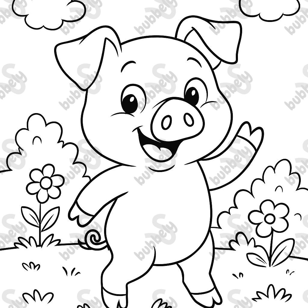 a cute little piggy a cute little piggy
