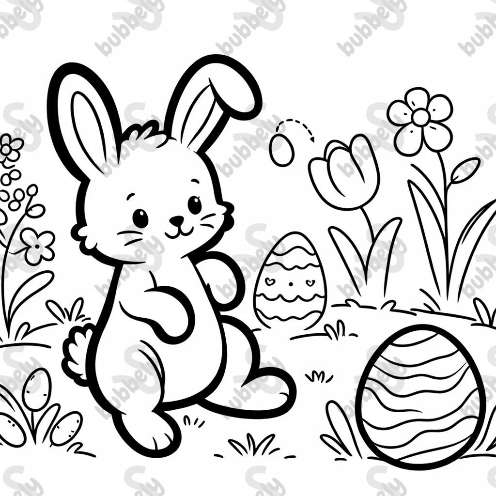 Una silueta de un conejo de Pascua Una silueta de un conejo de Pascua