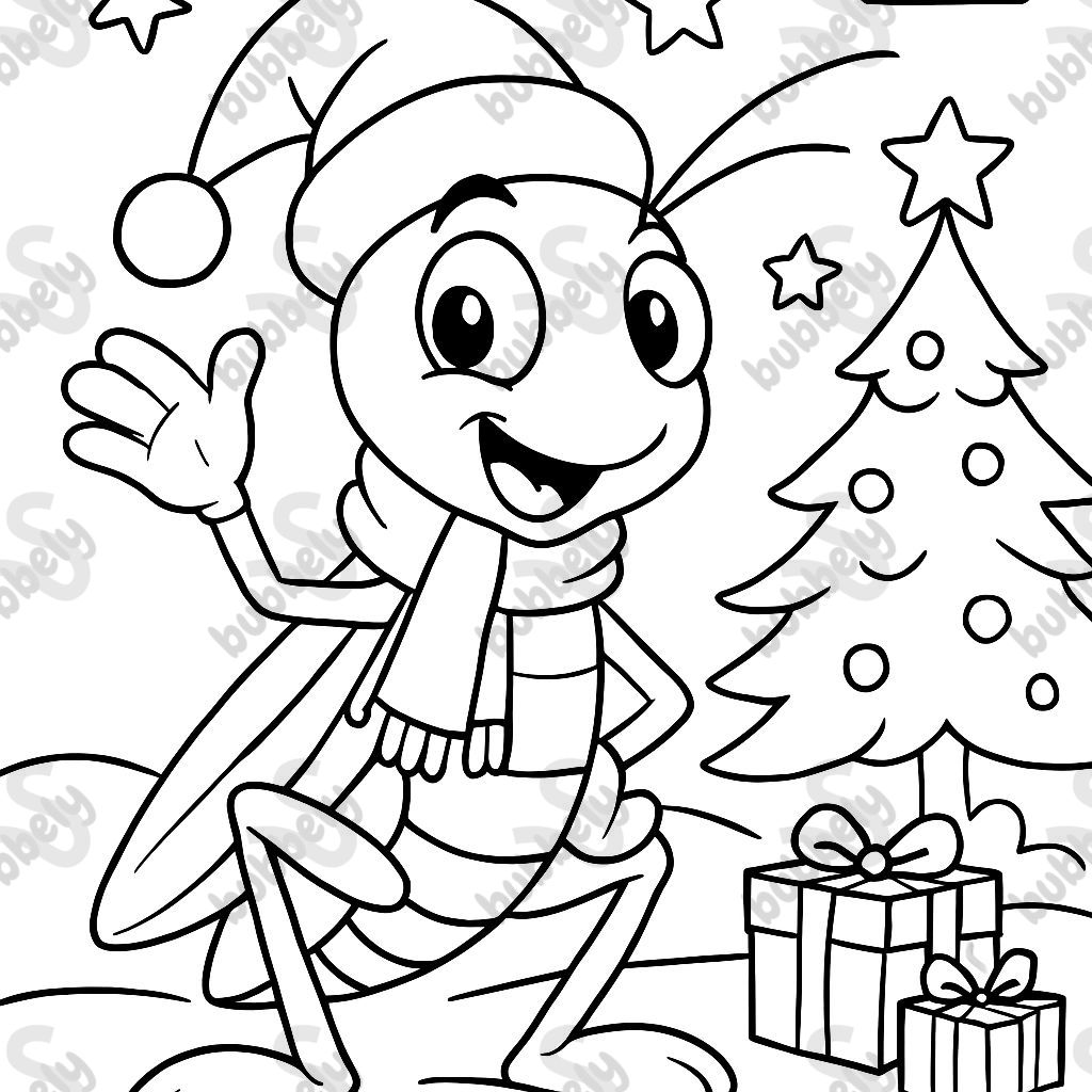 Christmas Grasshopper Christmas Grasshopper