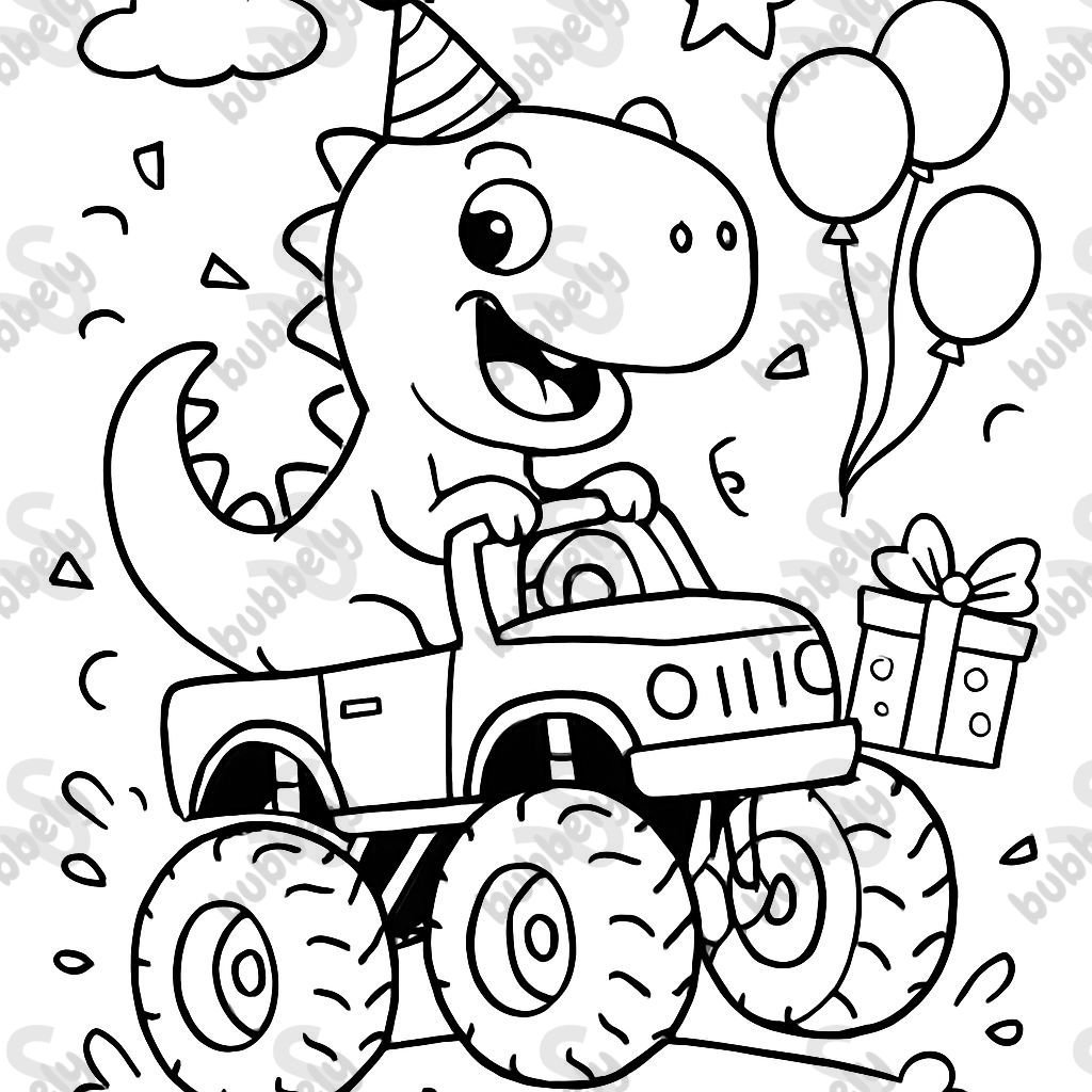 Monster Truck Geburtstag Dinosaurier Monster Truck Geburtstag Dinosaurier