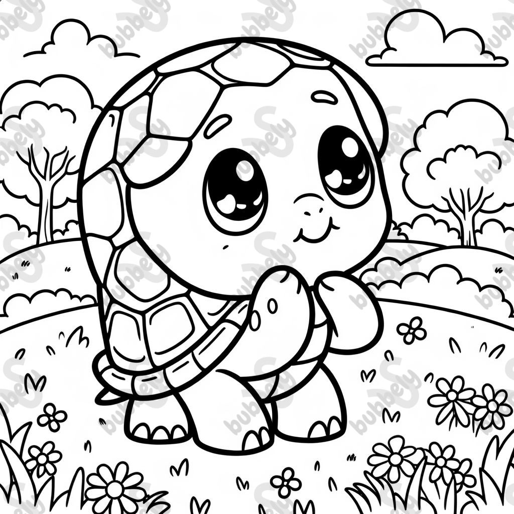 una tortuga en el campo. simple una tortuga en el campo. simple