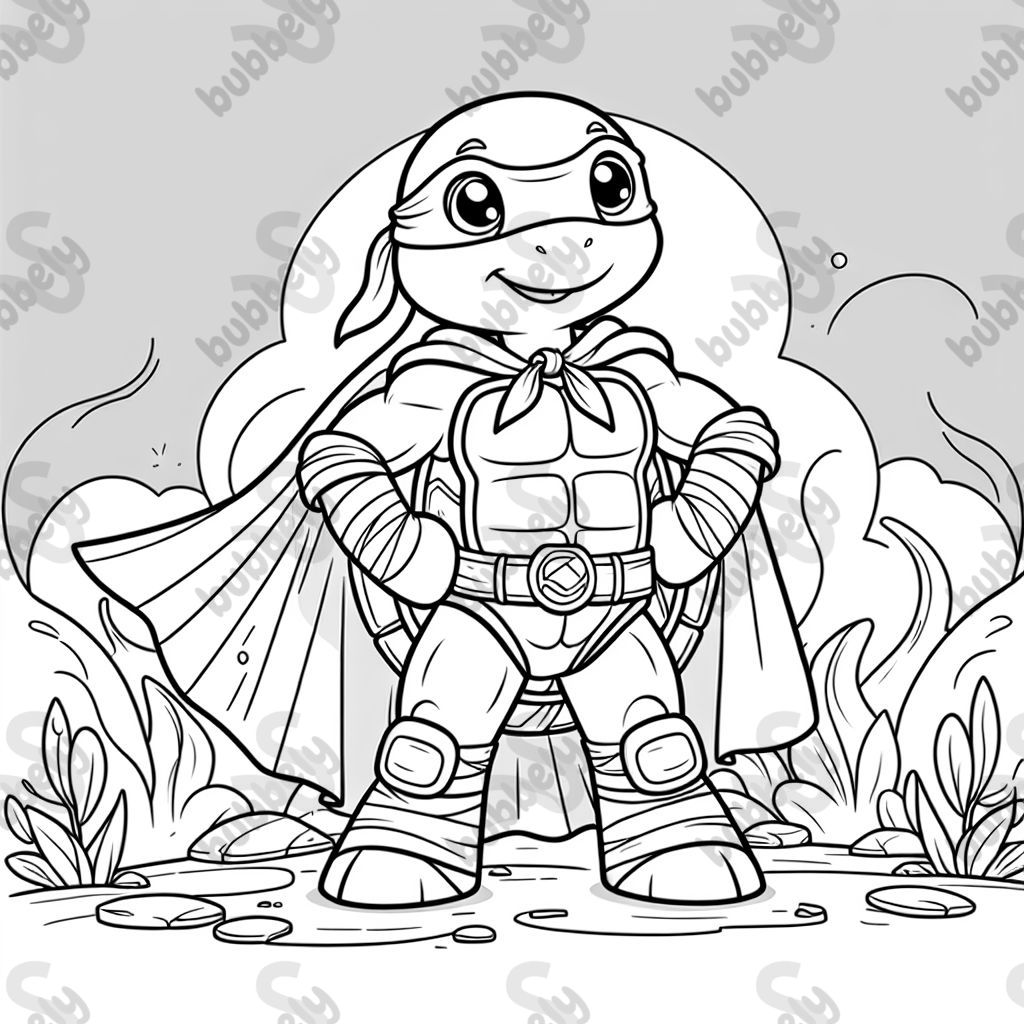 A turtle in a superhero costume, ready to save the world! A turtle in a superhero costume, ready to save the world!