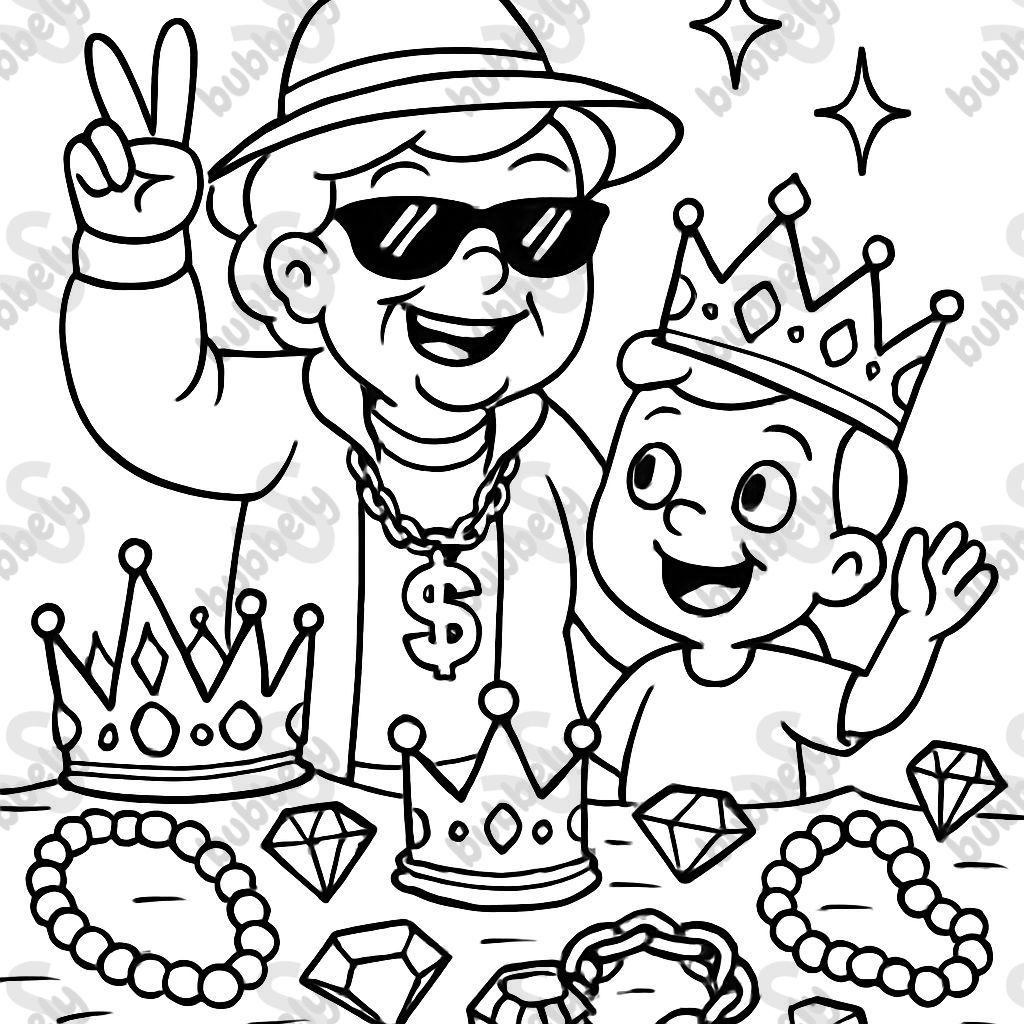 gANGTER oMA STEHT MIT eNKEL IN Juwelen und Schmuck und Kronen gANGTER oMA STEHT MIT eNKEL IN Juwelen und Schmuck und Kronen