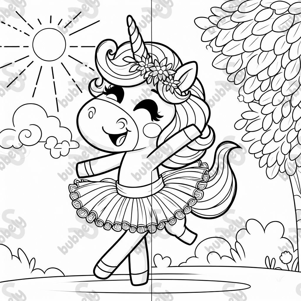 ein Einhorn in einem Tutu ein Einhorn in einem Tutu