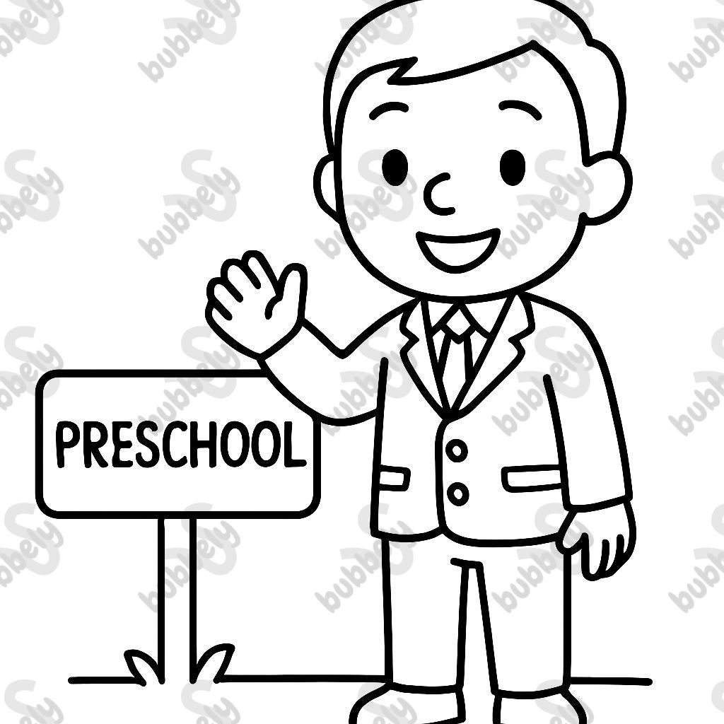 Mon directeur de préscolaire masculin Mon directeur de préscolaire masculin