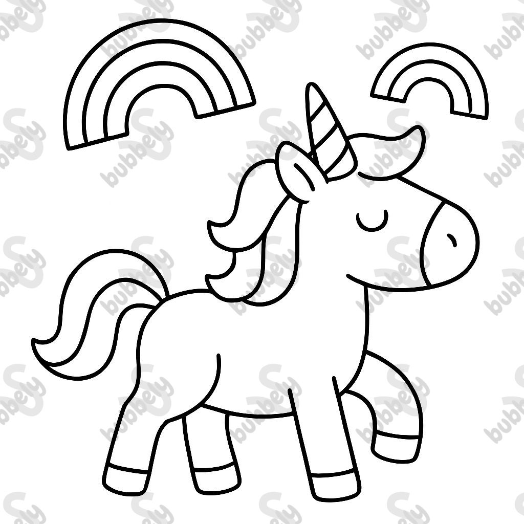 a unicorn with rainbows a unicorn with rainbows