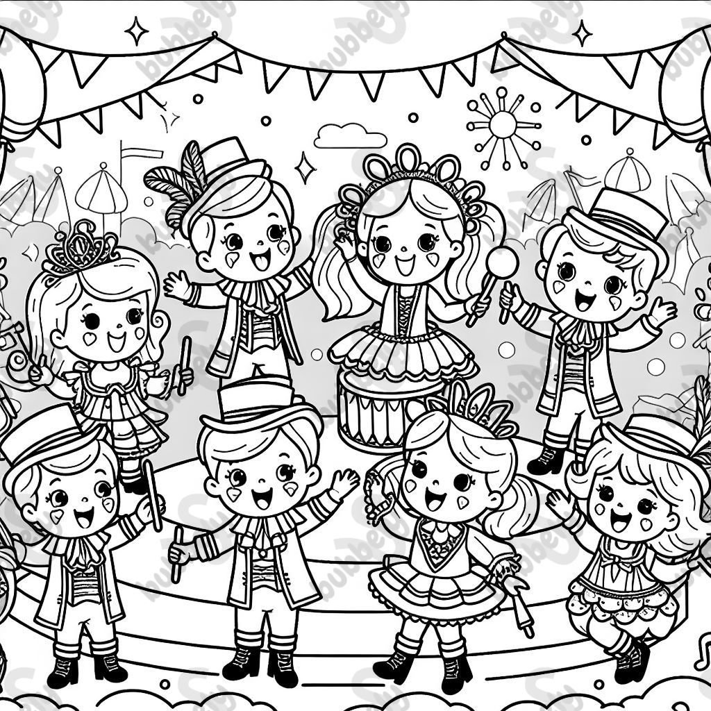 Enfants en costumes de carnaval Enfants en costumes de carnaval