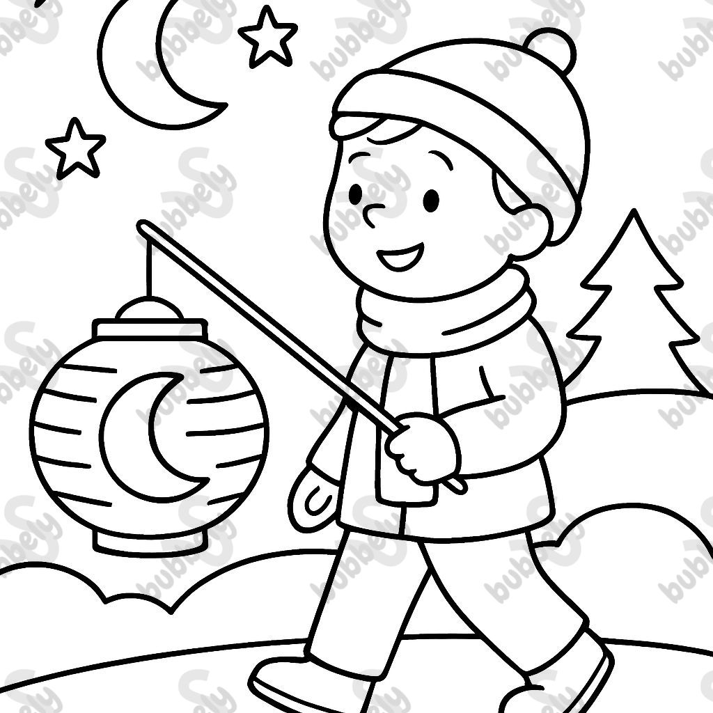 Desfile de linternas en la tarde Desfile de linternas en la tarde