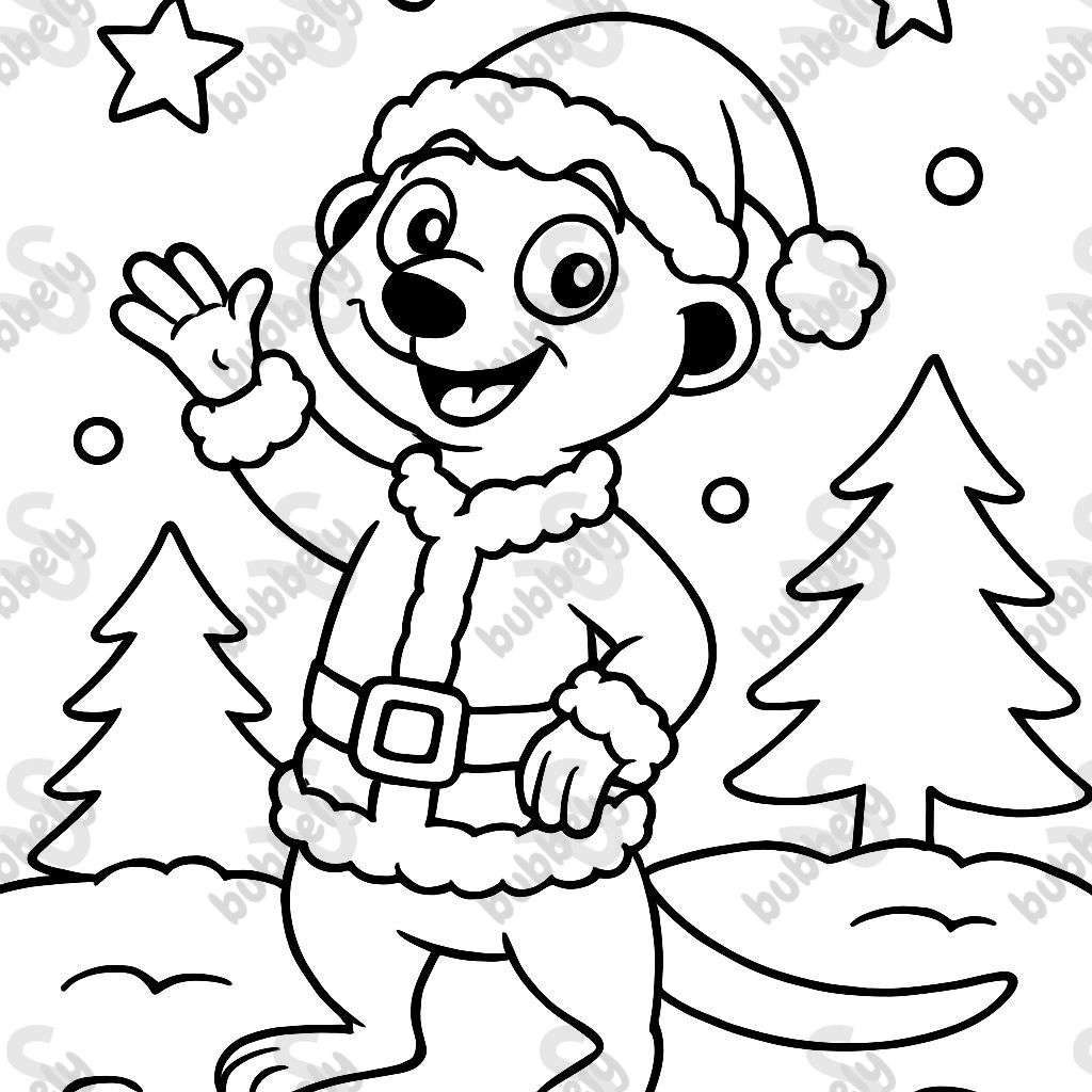 Meerkat in Christmas suit Meerkat in Christmas suit