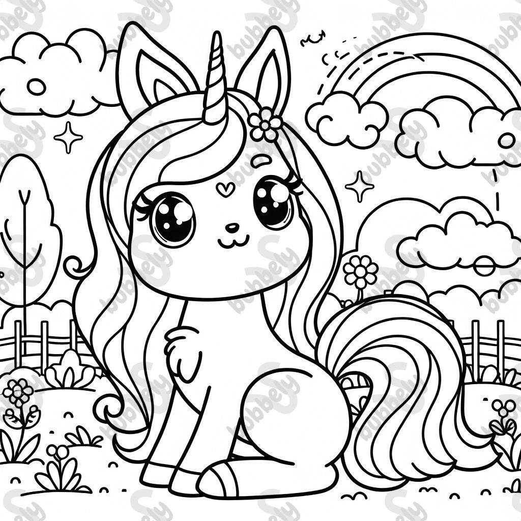 un unicornio llamado Enna en él