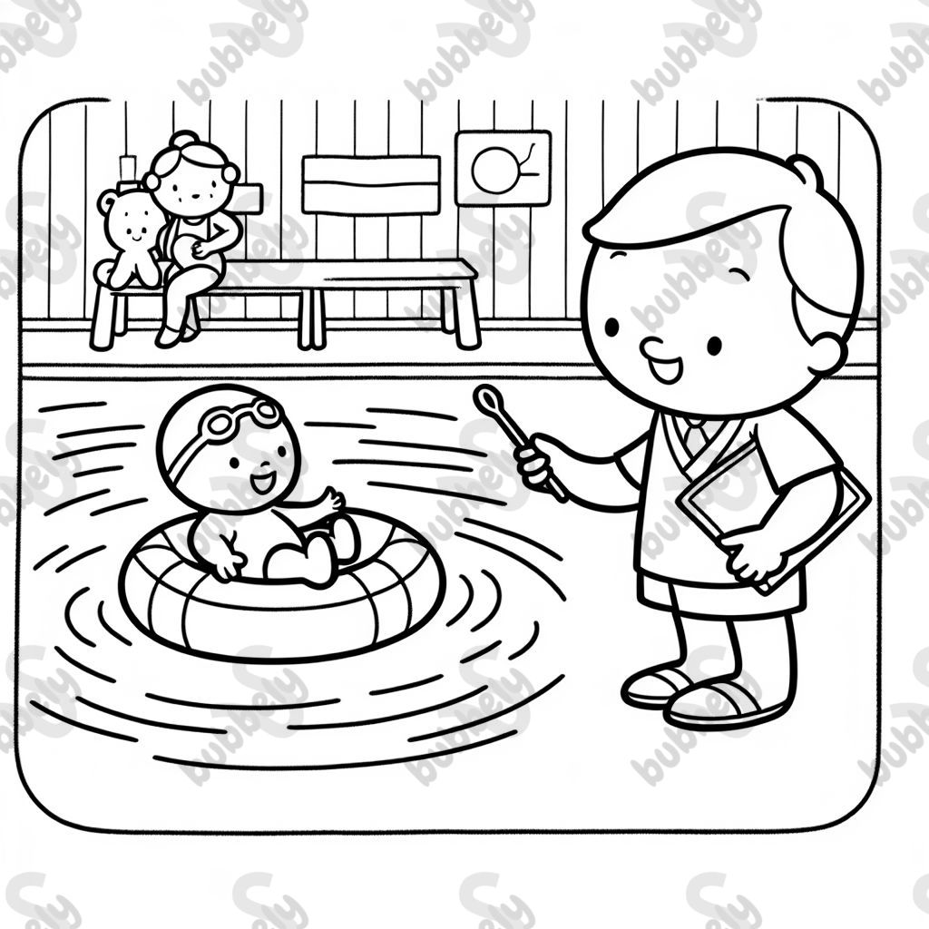 un instructor de natación un instructor de natación