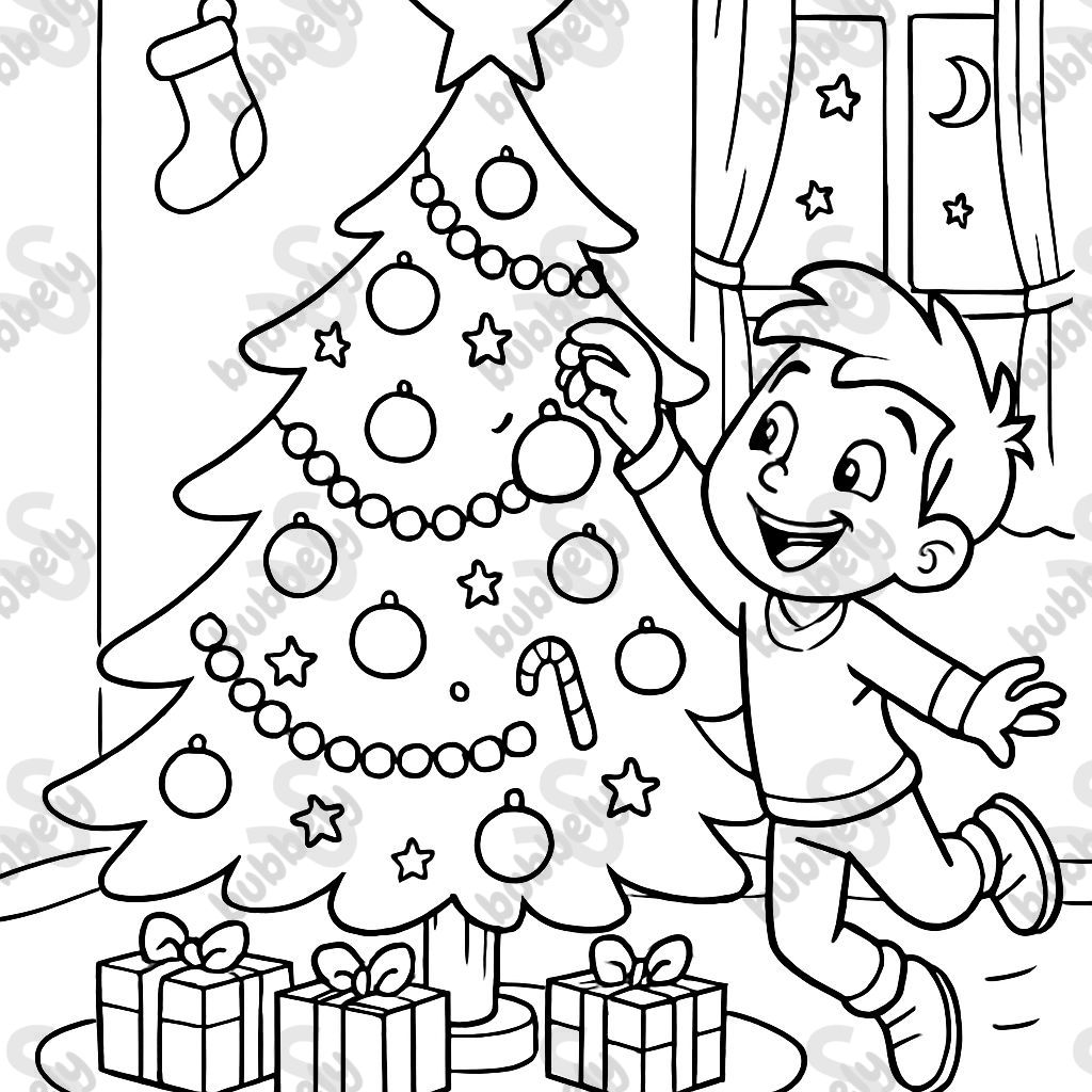 Un árbol de Navidad hermosamente decorado Un árbol de Navidad hermosamente decorado