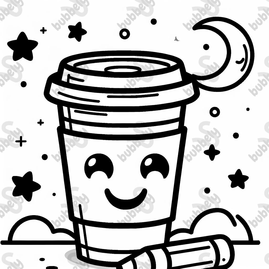 Coffee cup with a smiley face