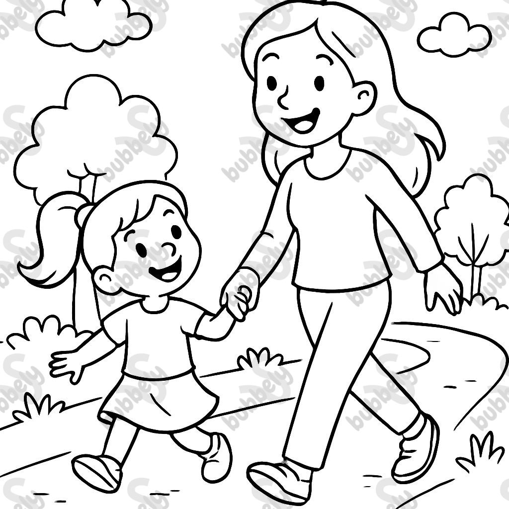 mother daughter walking mother daughter walking