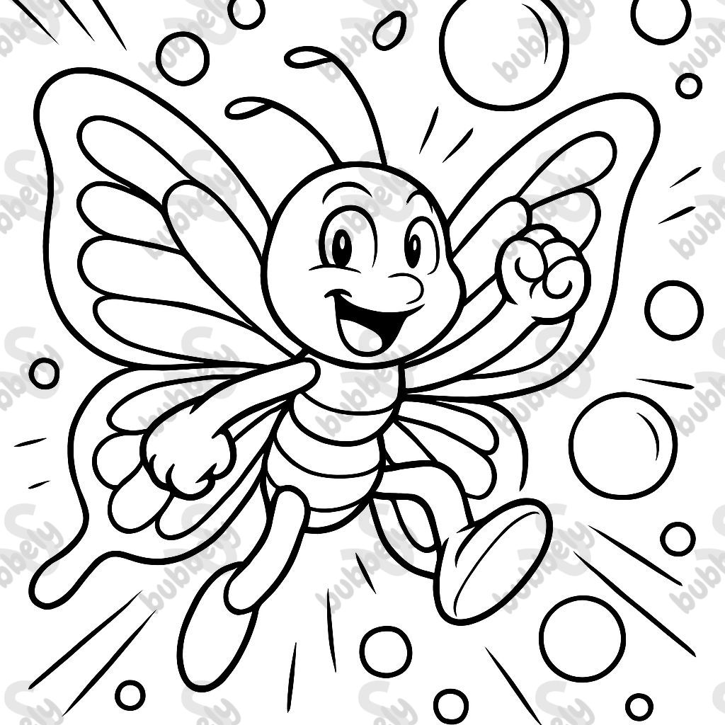 Schmetterling und Blasen Schmetterling und Blasen