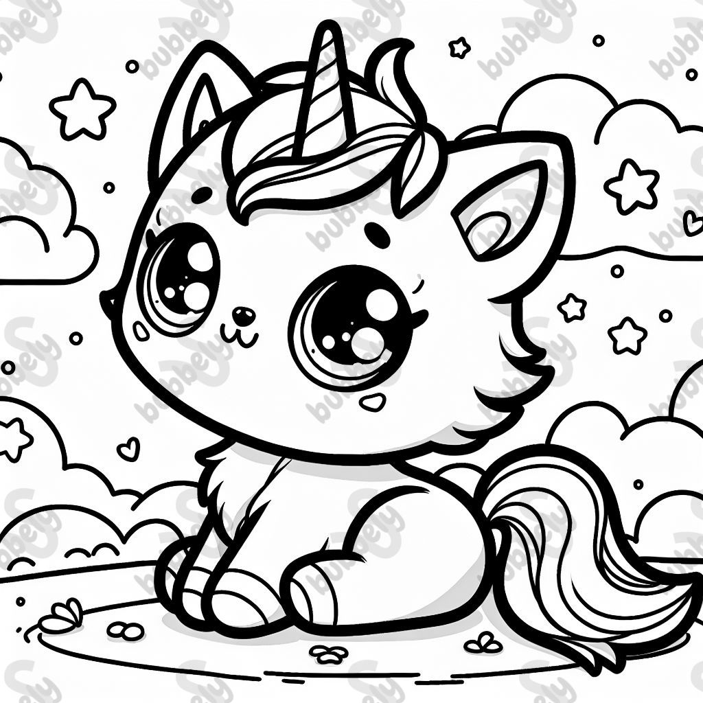 Una pequeña figura de gato unicornio, linda y juguetona. Una pequeña figura de gato unicornio, linda y juguetona.