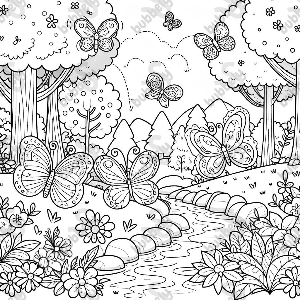 Schmetterlinge im Wald