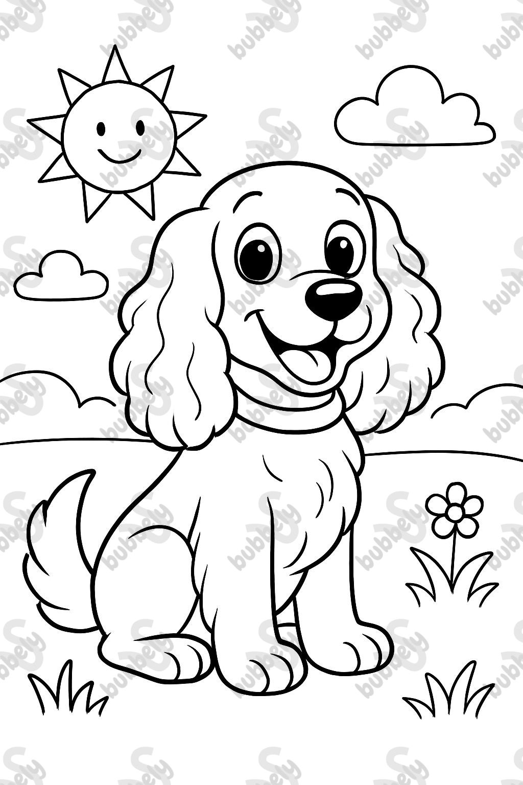 Cocker Spaniel sitting nicely Cocker Spaniel sitting nicely