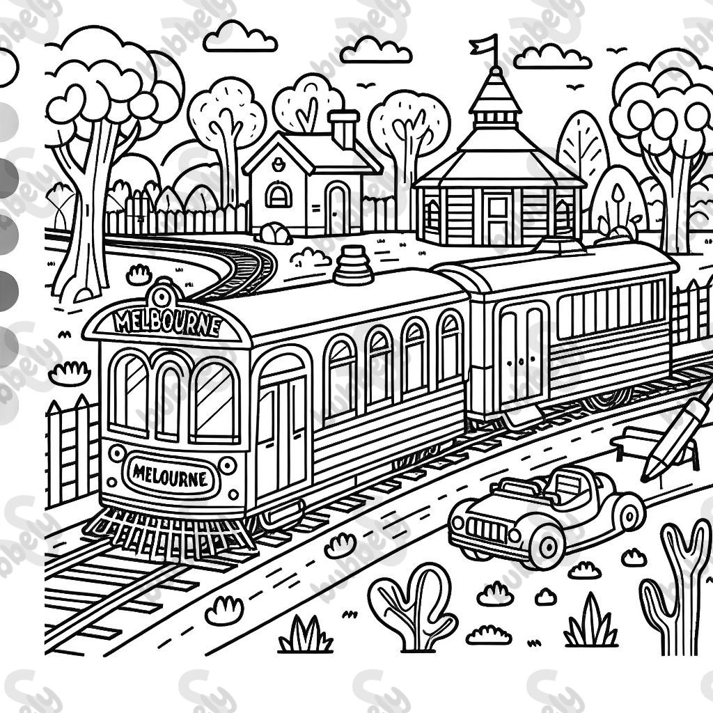 Un tren de Melbourne Un tren de Melbourne