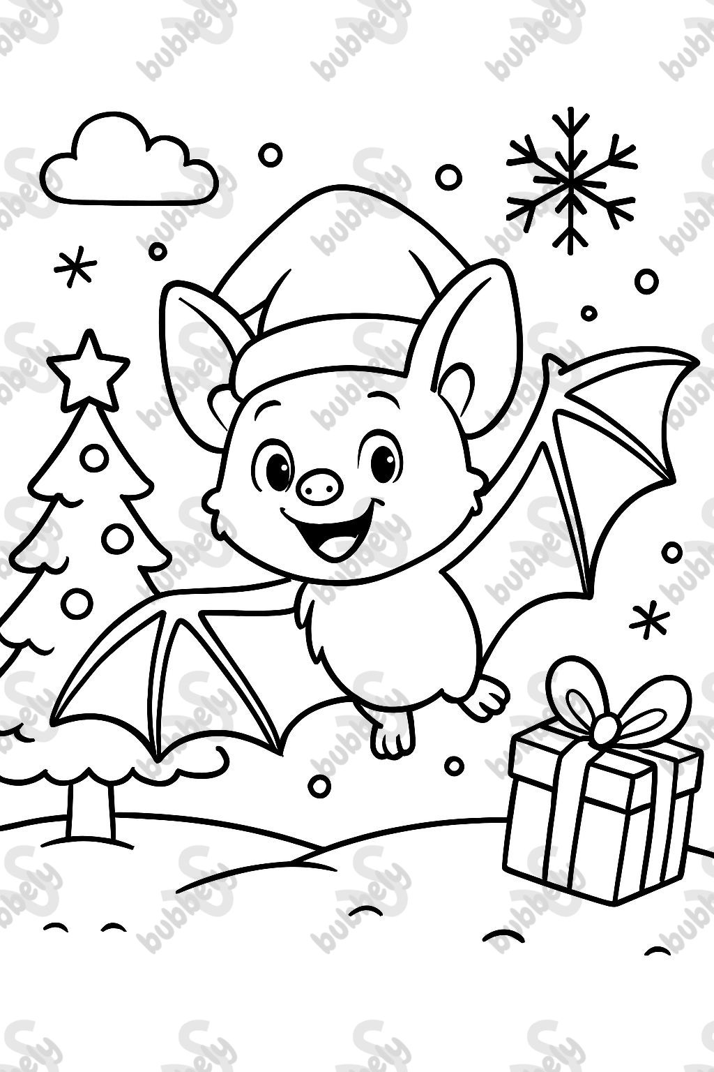 weihnachtliche Fledermaus weihnachtliche Fledermaus