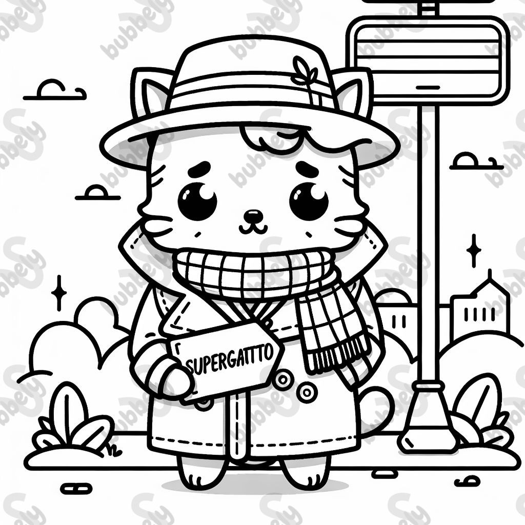un gato con un abrigo y un cartel que dice supergatto un gato con un abrigo y un cartel que dice supergatto