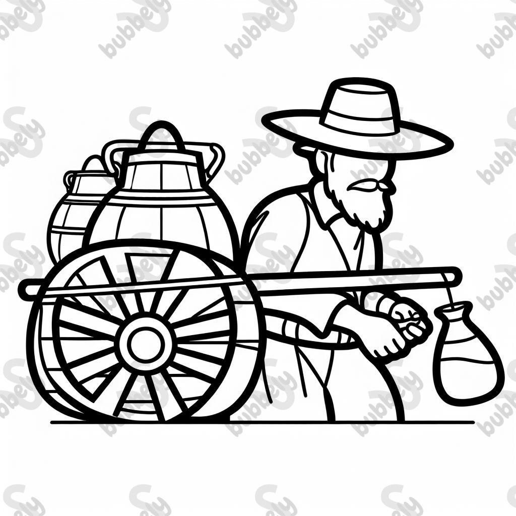 ein Wasserträger aus der Kolonialzeit des Vizekönigreichs Río de la Plata ein Wasserträger aus der Kolonialzeit des Vizekönigreichs Río de la Plata