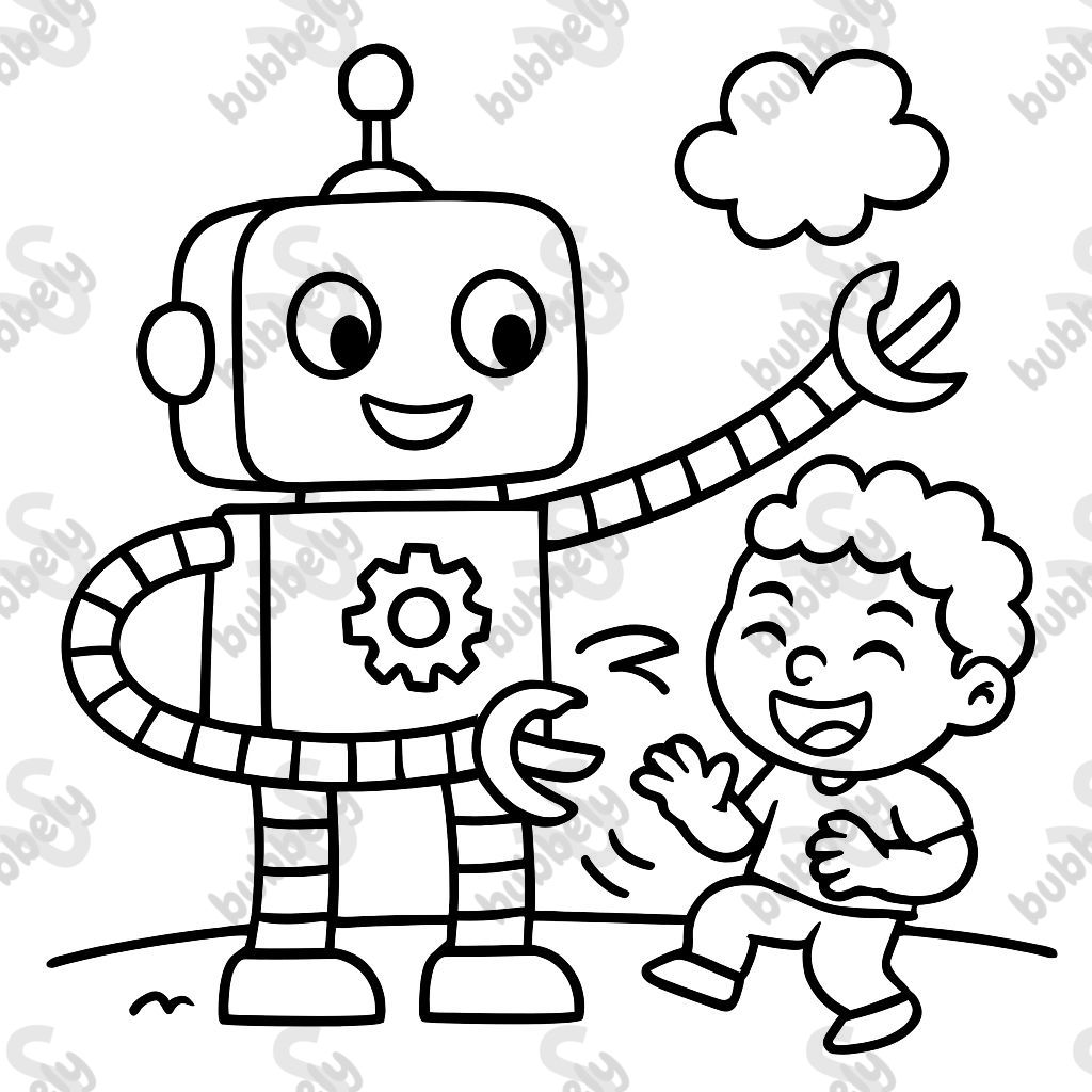 A tickle robot A tickle robot