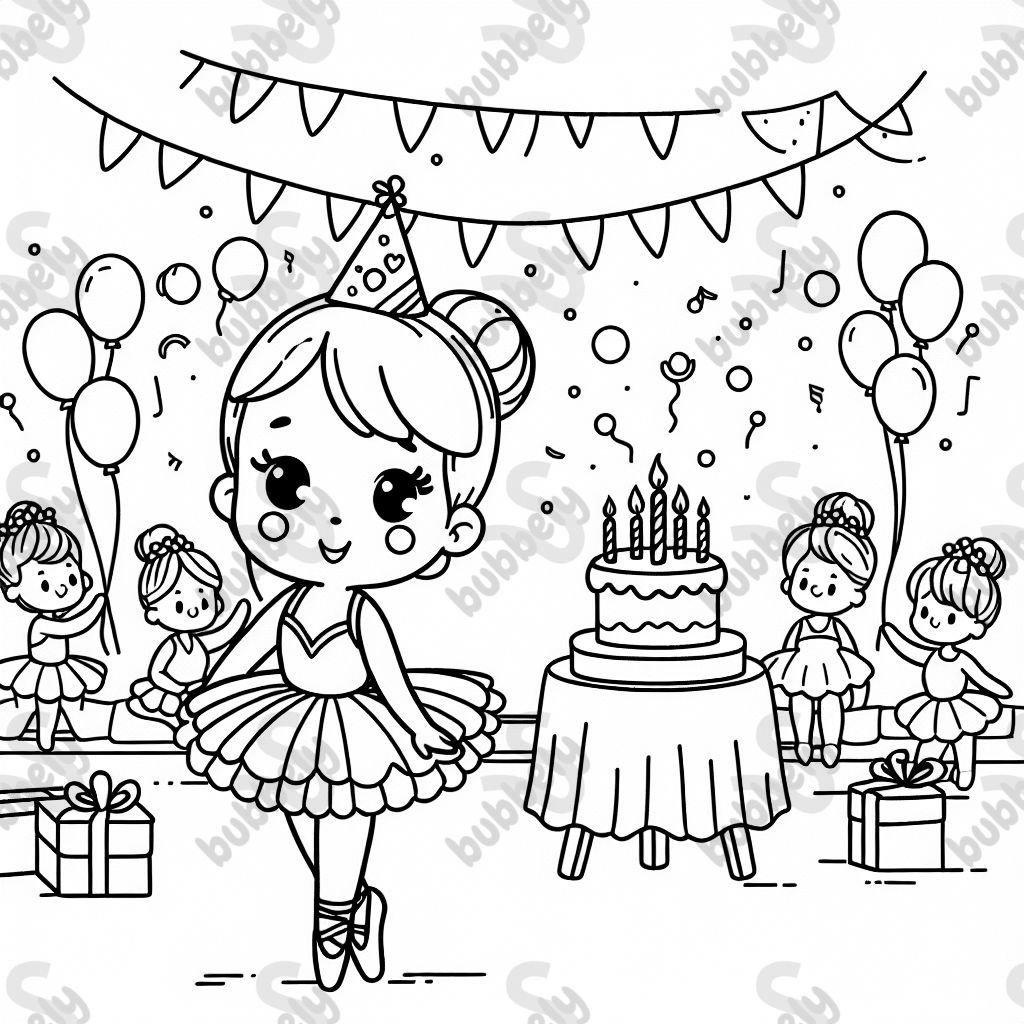 Une fête d'anniversaire de ballerine Une fête d'anniversaire de ballerine