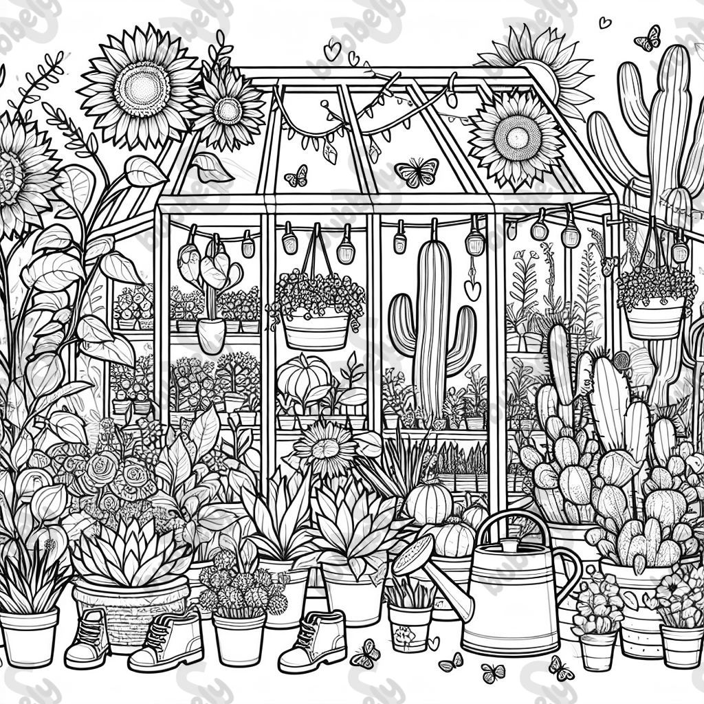 Pflanzen in einem Gewächshaus. Pflanzen in einem Gewächshaus.