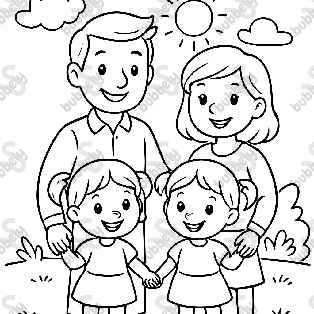 père mère fille jumelle père mère fille jumelle