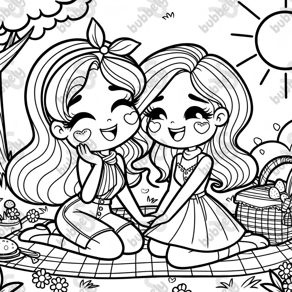 A lesbian and her wife on a picnic A lesbian and her wife on a picnic