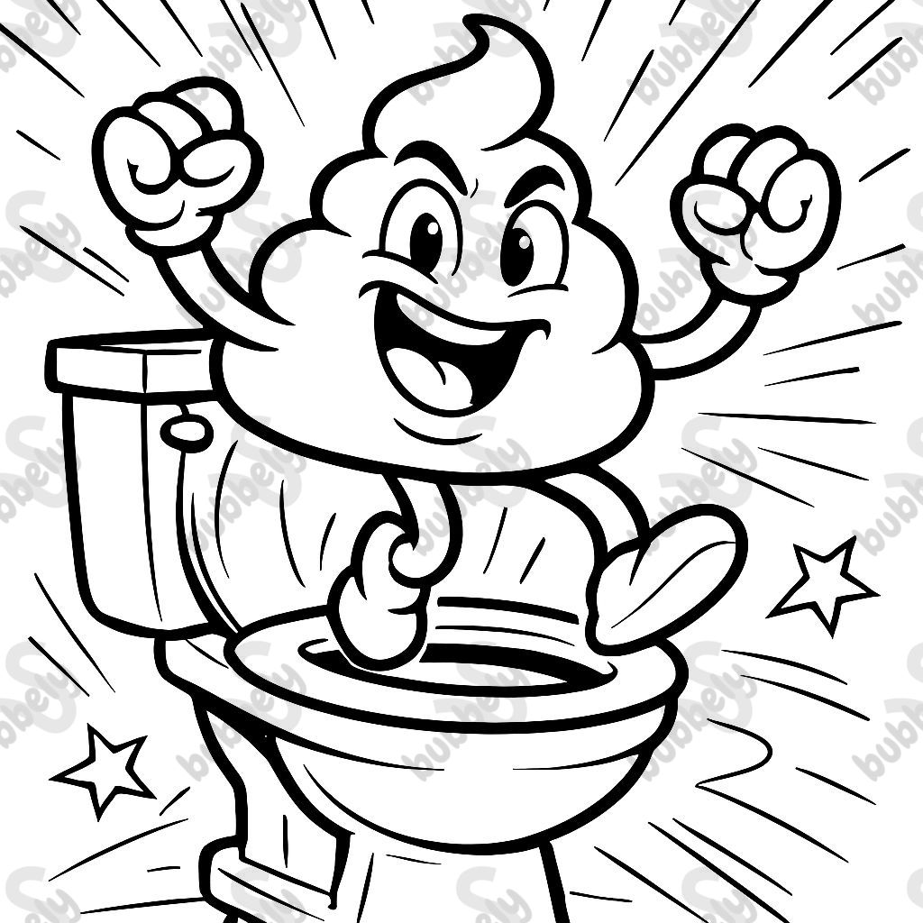 Caca dans une toilette Caca dans une toilette