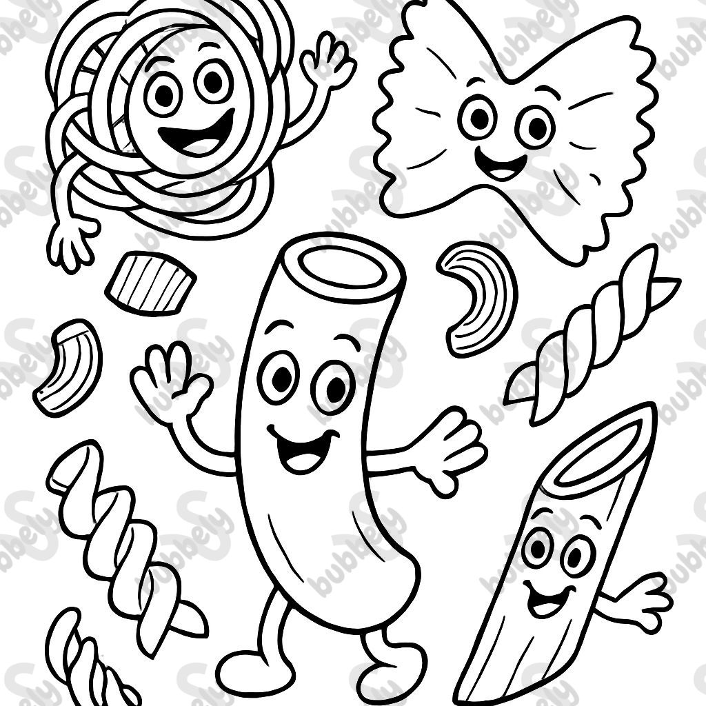 un assortiment de différentes pâtes un assortiment de différentes pâtes