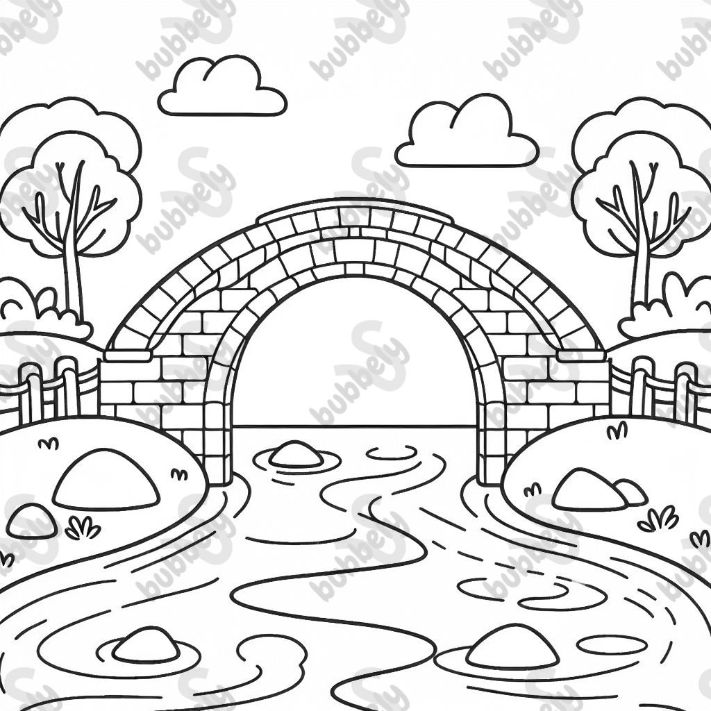 puente en arco sobre un río puente en arco sobre un río