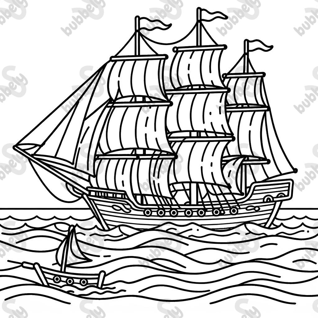 ein großes Schiff auf dem Ozean