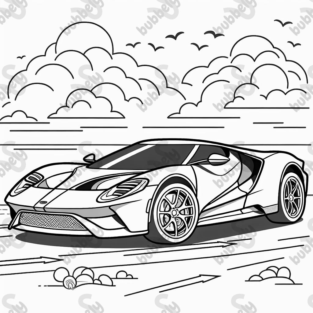 A realistic sports car A realistic sports car