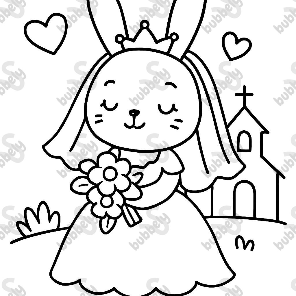 Prinzessinnenhase heiratet. Prinzessinnenhase heiratet.