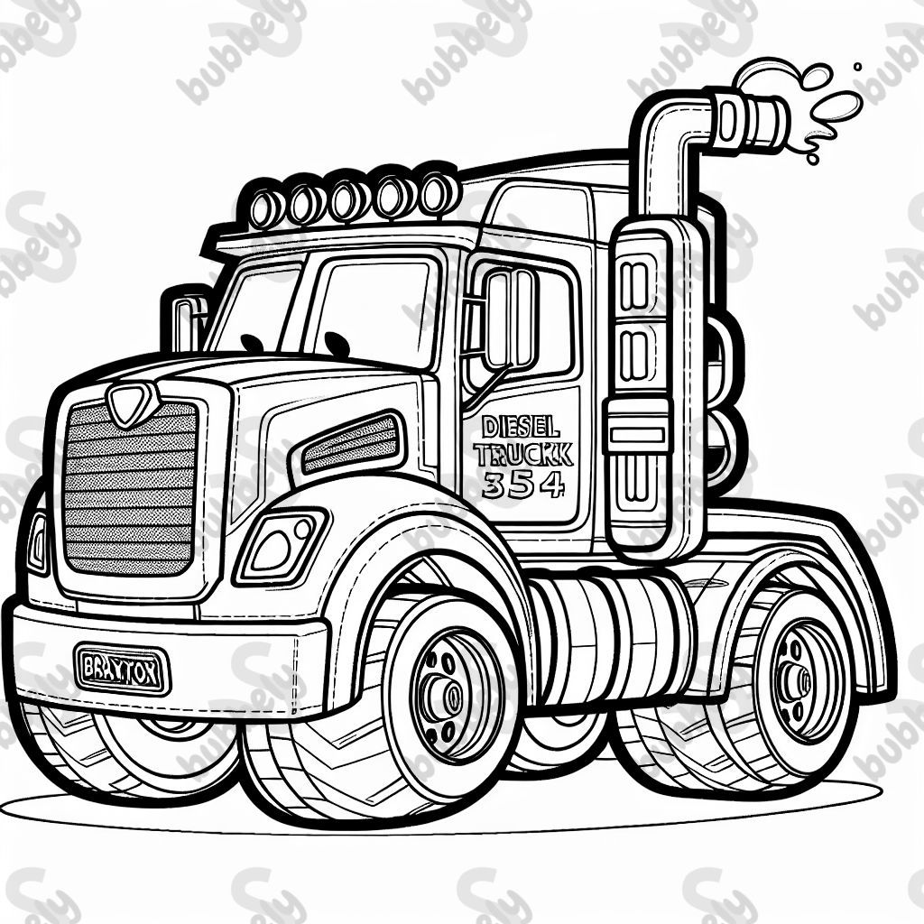 Diesel truck with the name Braxton Diesel truck with the name Braxton