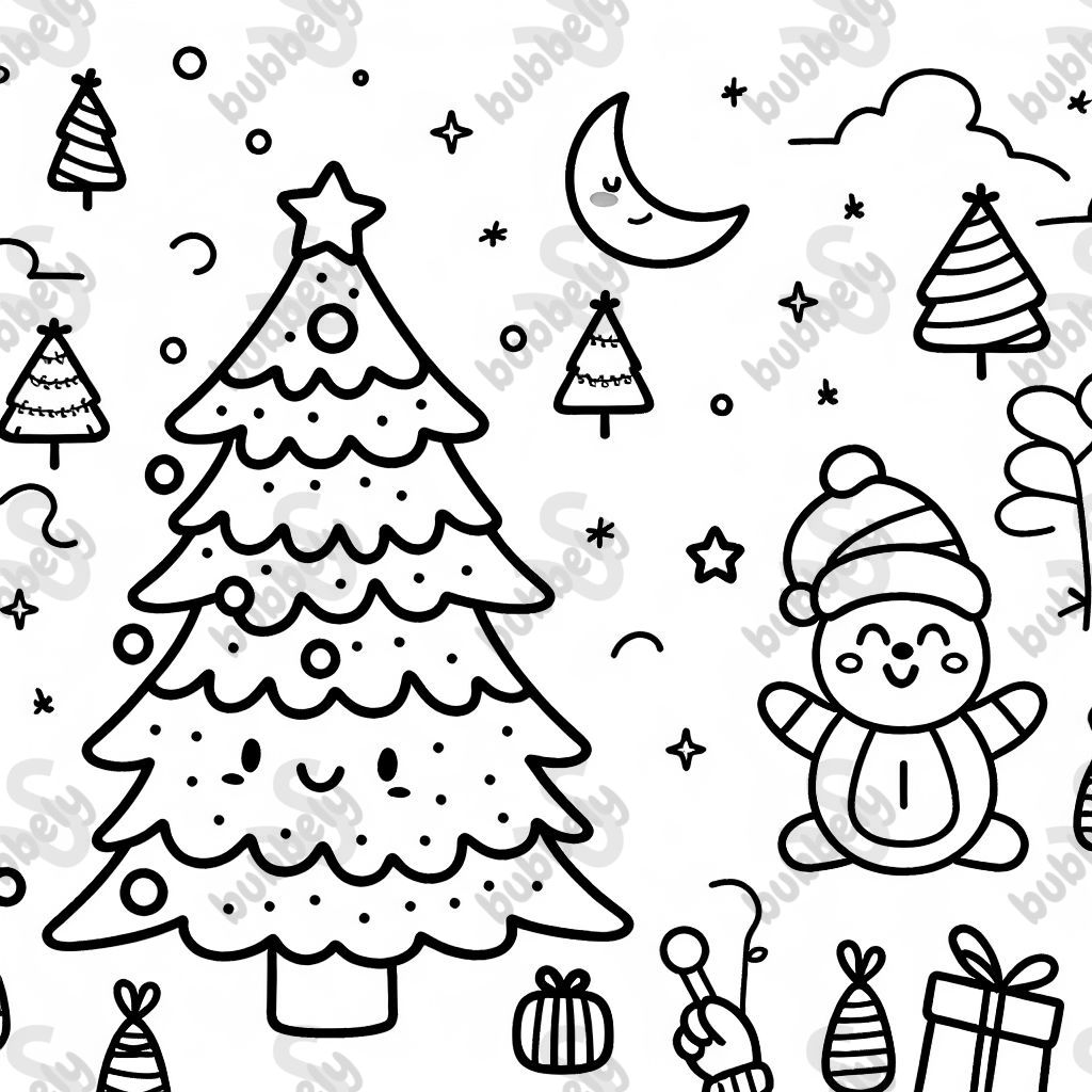 happy christmas tree