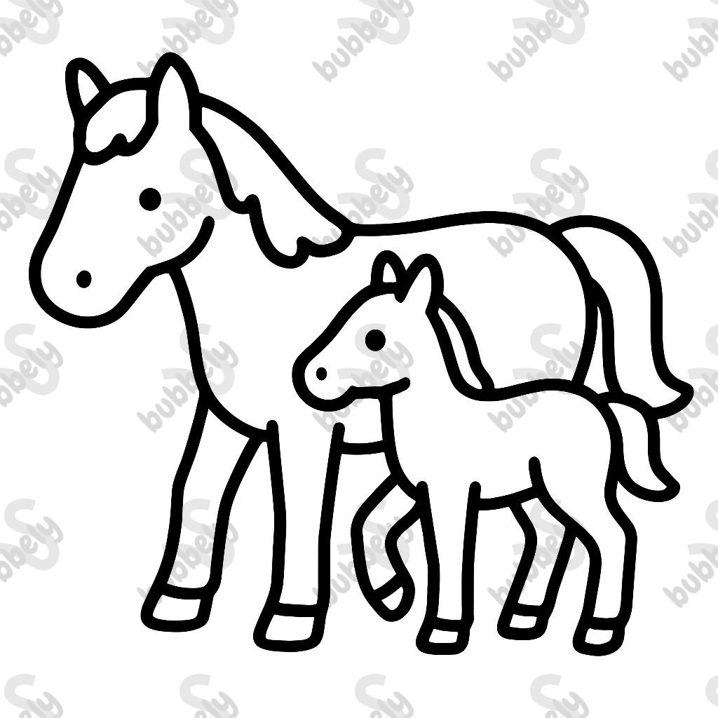 PFERD MIT FOHLEN PFERD MIT FOHLEN