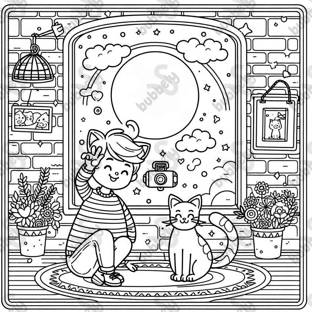 Mich mit einer Katze