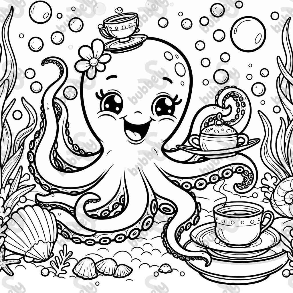Octopus tea party